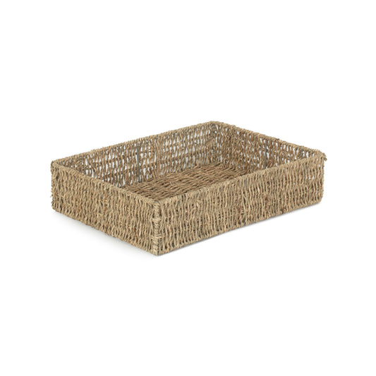 Large Rectangular Seagrass Tray Basket