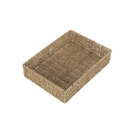 Large Rectangular Seagrass Tray Basket