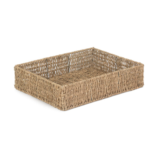 Extra Large Rectangular Seagrass Tray Basket