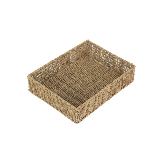 Extra Large Rectangular Seagrass Tray Basket