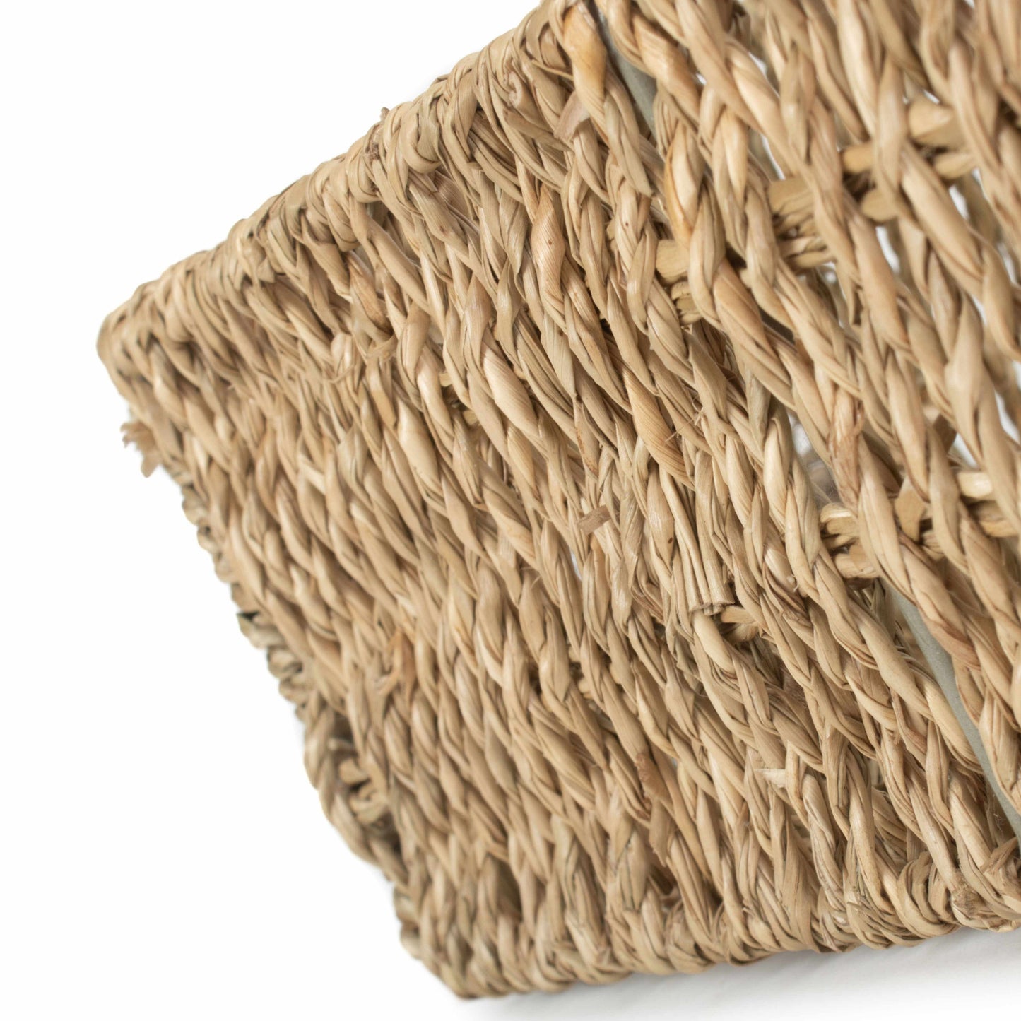 Extra Large Rectangular Seagrass Tray Basket