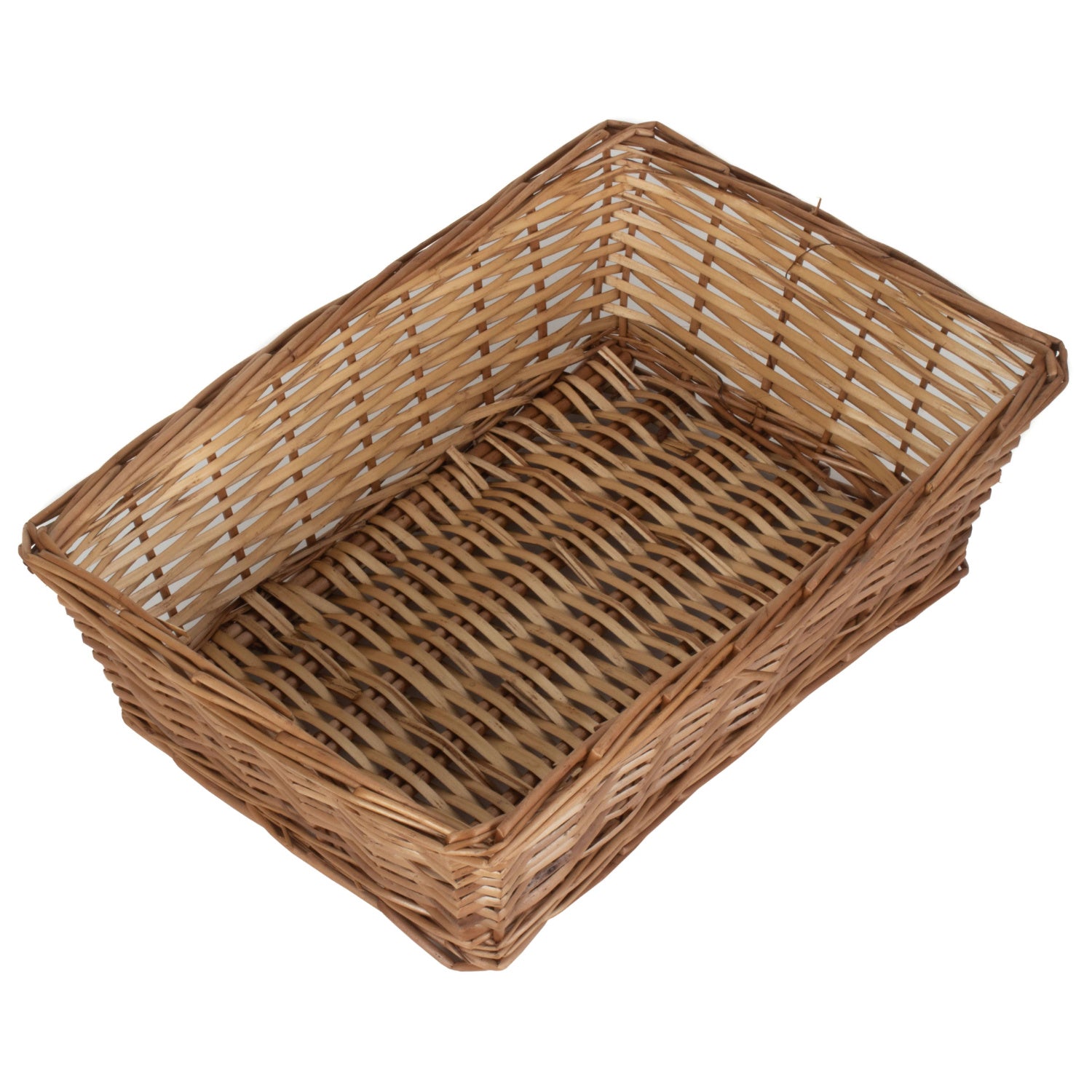 Extra Large Tapered Split Willow Tray Basket