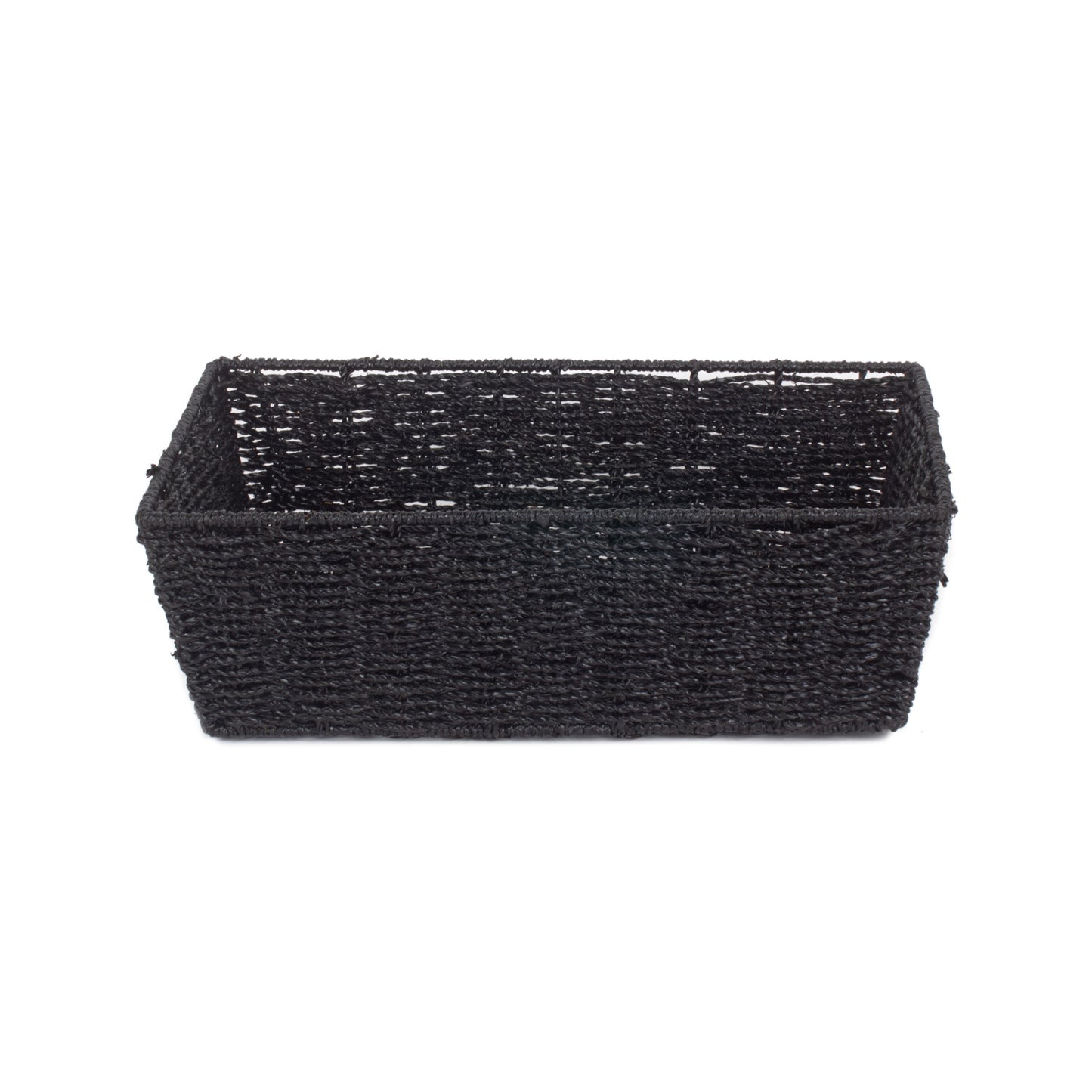 Extra Large Black Paper Rope Tray Basket