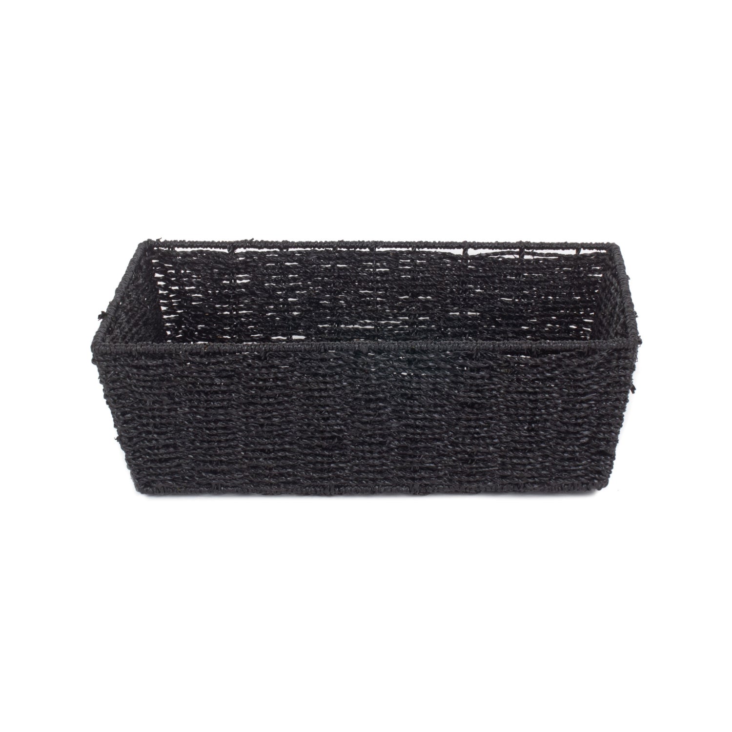 Extra Large Black Paper Rope Tray Basket