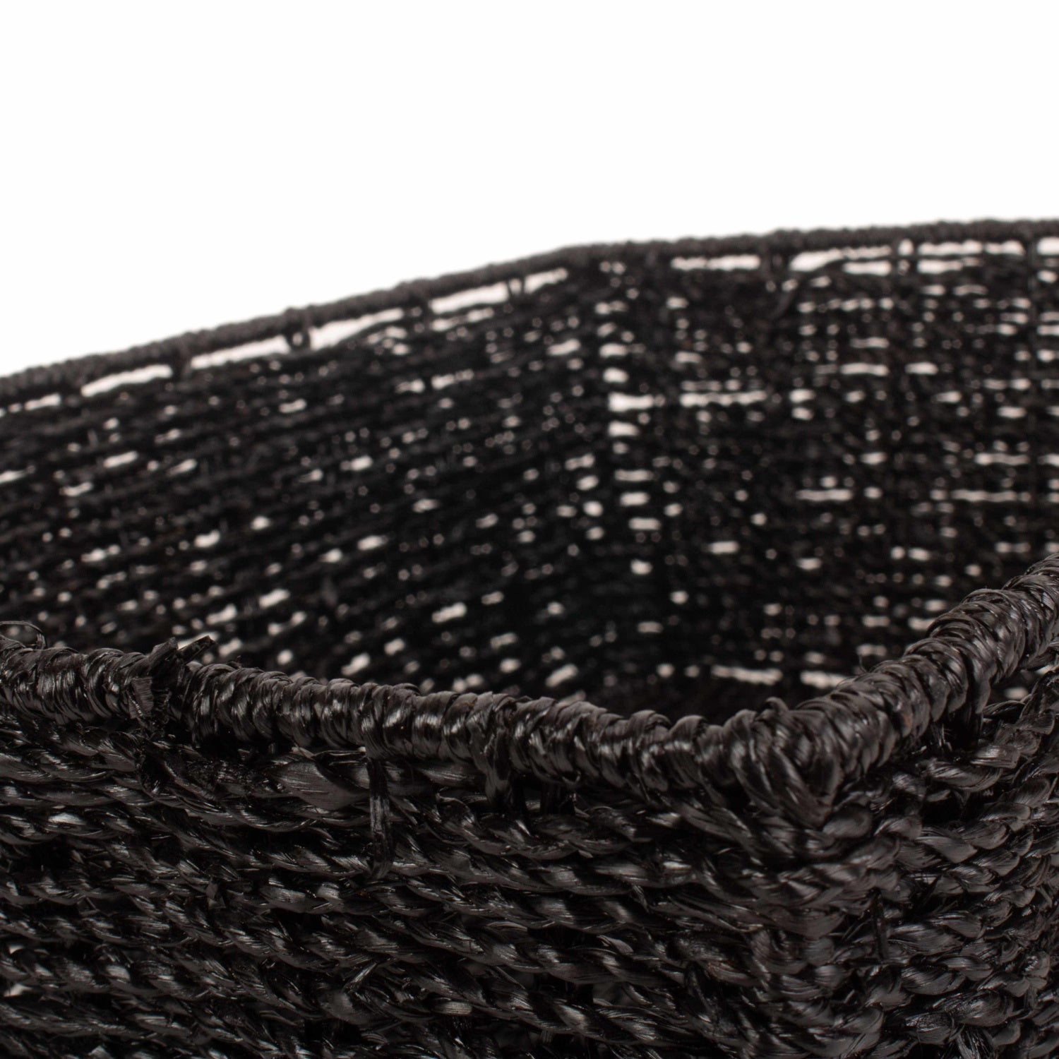 Extra Large Black Paper Rope Tray Basket