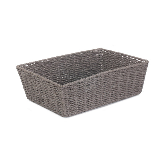 Extra Large Grey Paper Rope Tray Basket