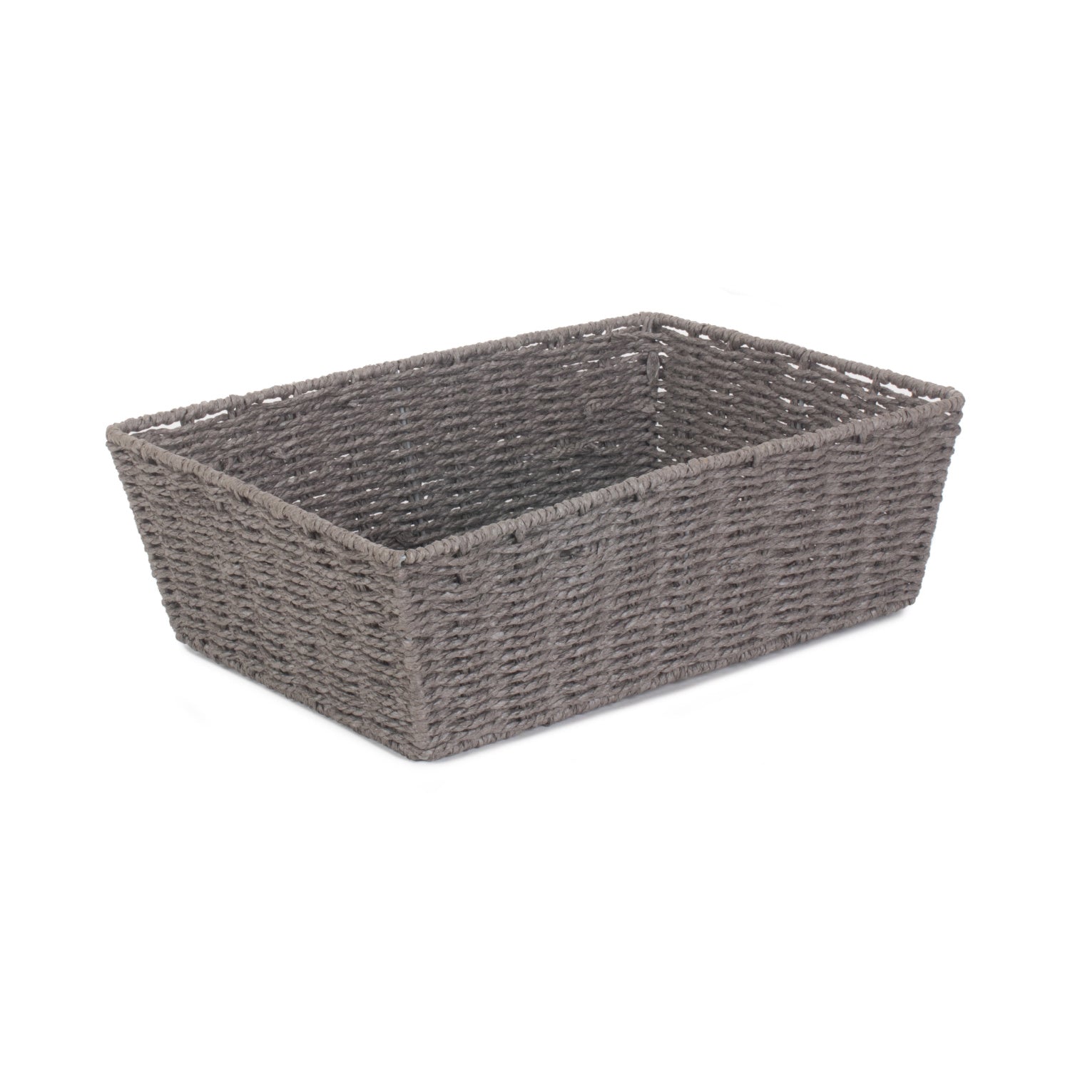 Extra Large Grey Paper Rope Tray Basket