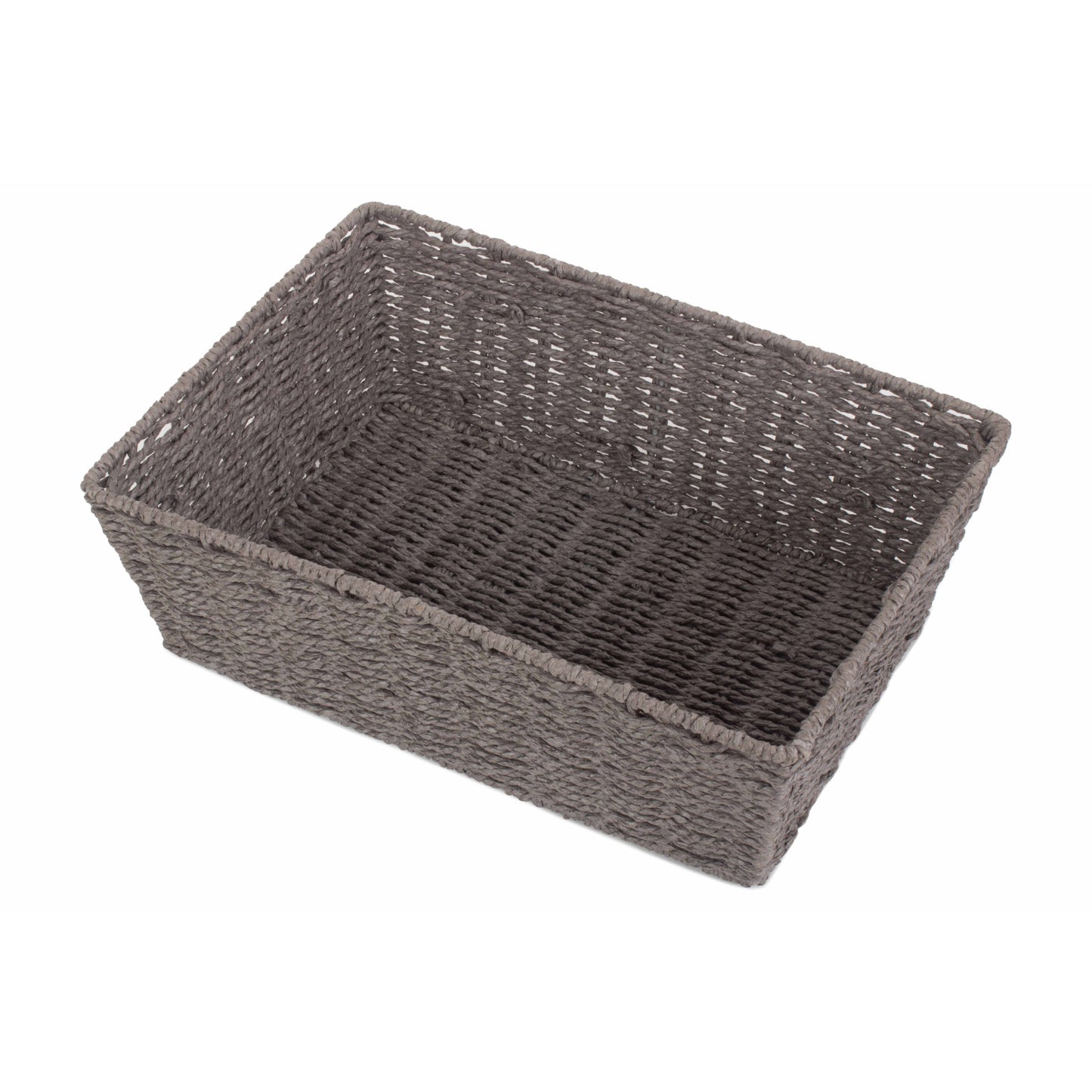 Extra Large Grey Paper Rope Tray Basket