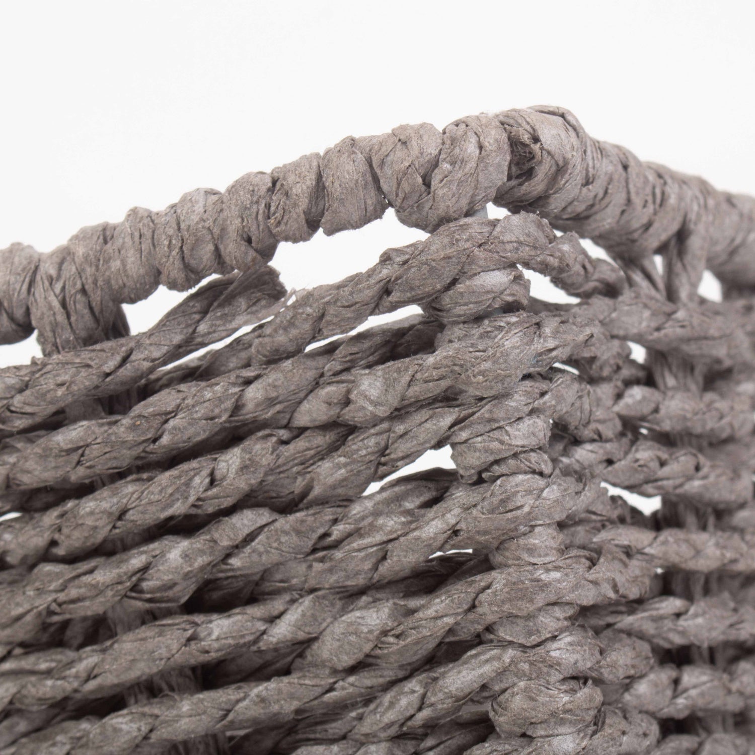 Extra Large Grey Paper Rope Tray Basket