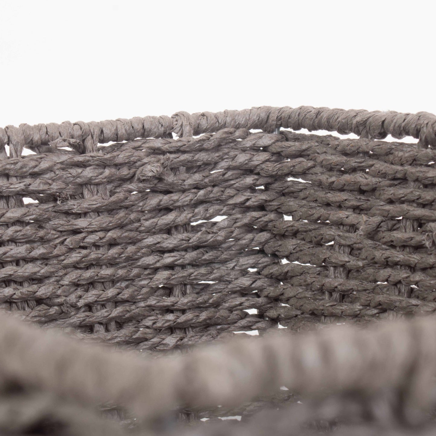 Extra Large Grey Paper Rope Tray Basket