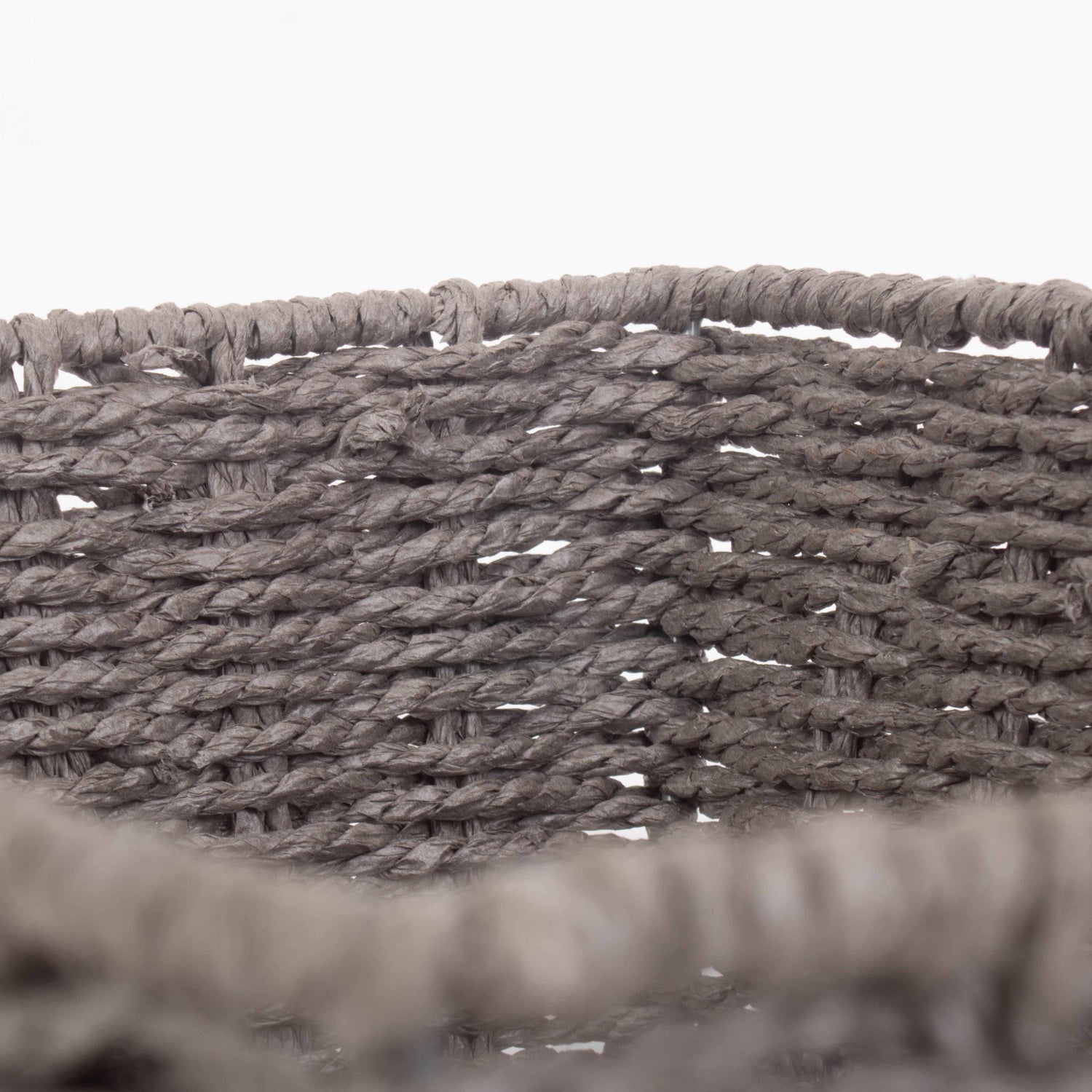 Extra Large Grey Paper Rope Tray Basket
