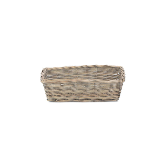 Medium Antique Wash Tapered Tray Basket