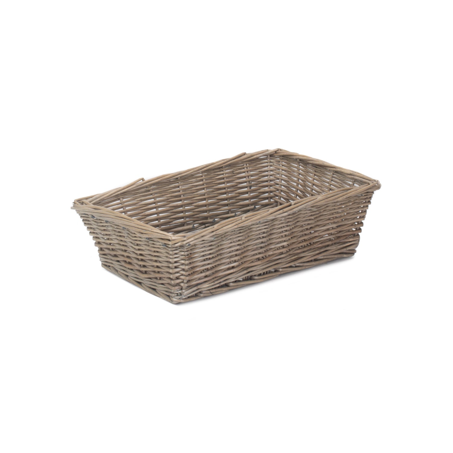 Large Antique Wash Tapered Tray Basket