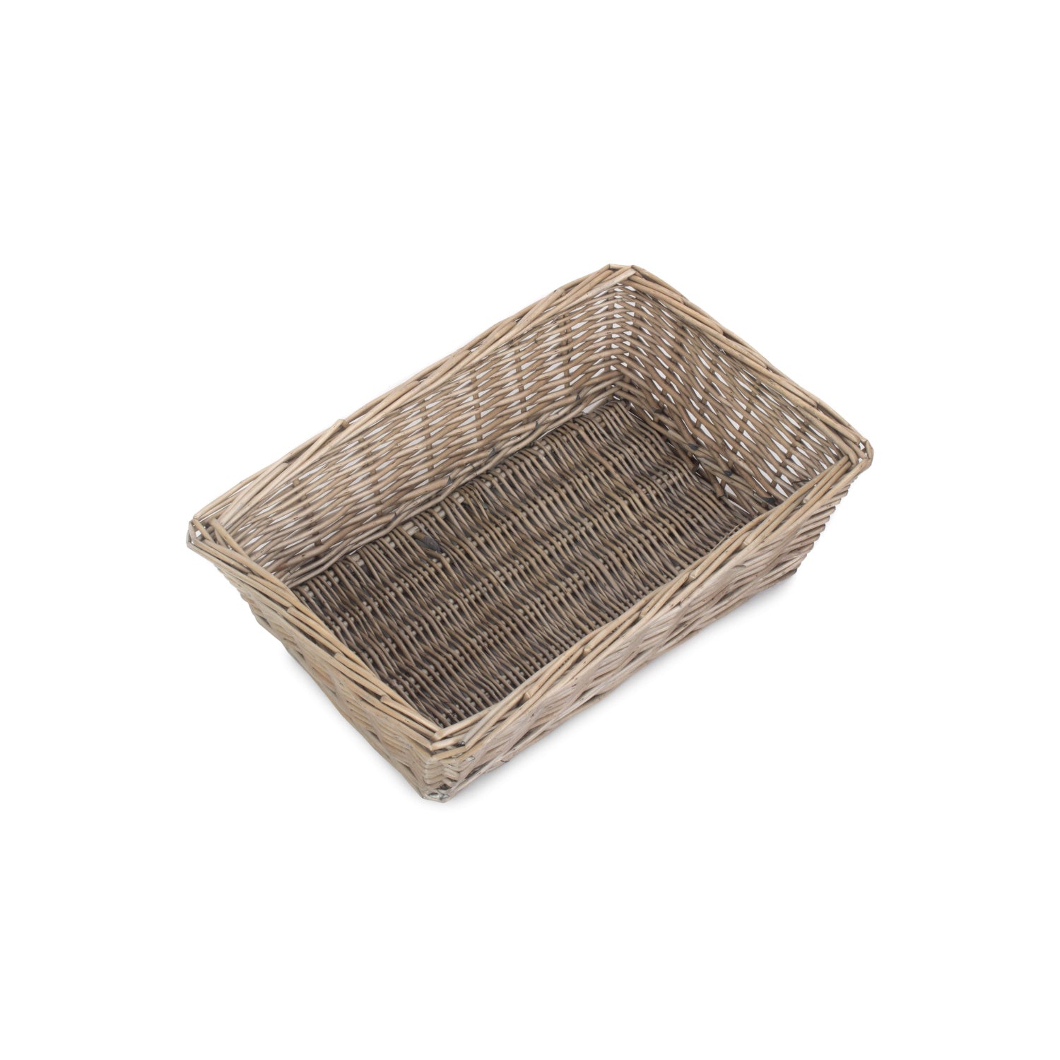 Large Antique Wash Tapered Tray Basket