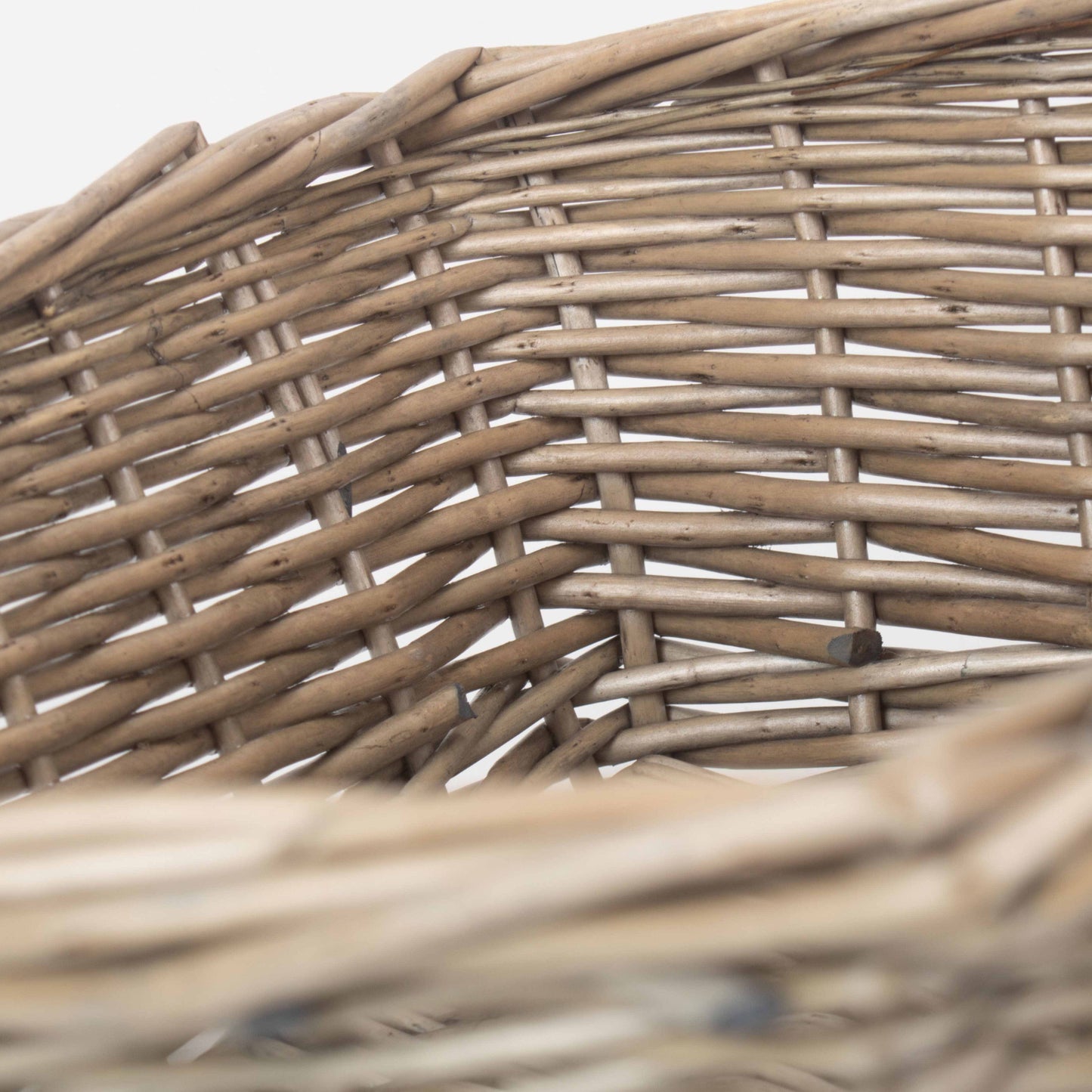 Large Antique Wash Tapered Tray Basket