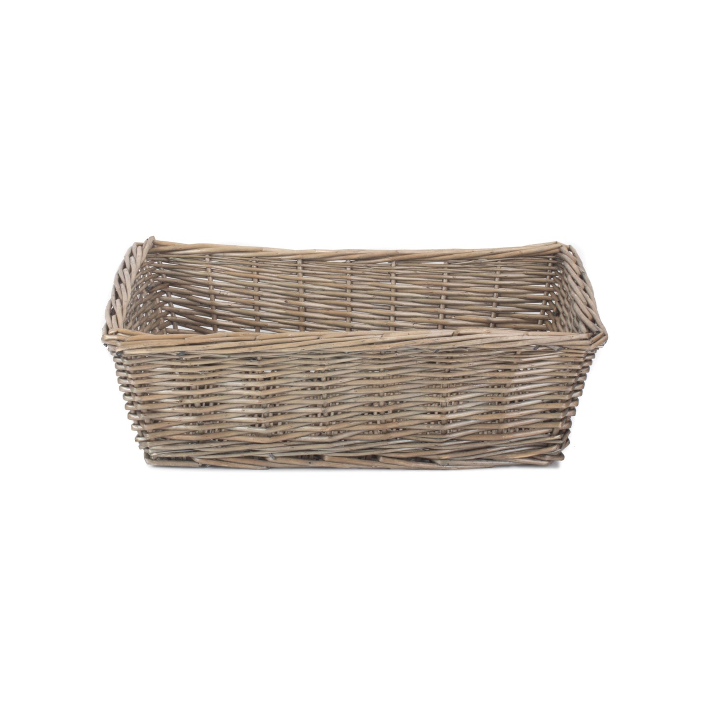 Extra Large Antique Wash Tapered Tray Basket