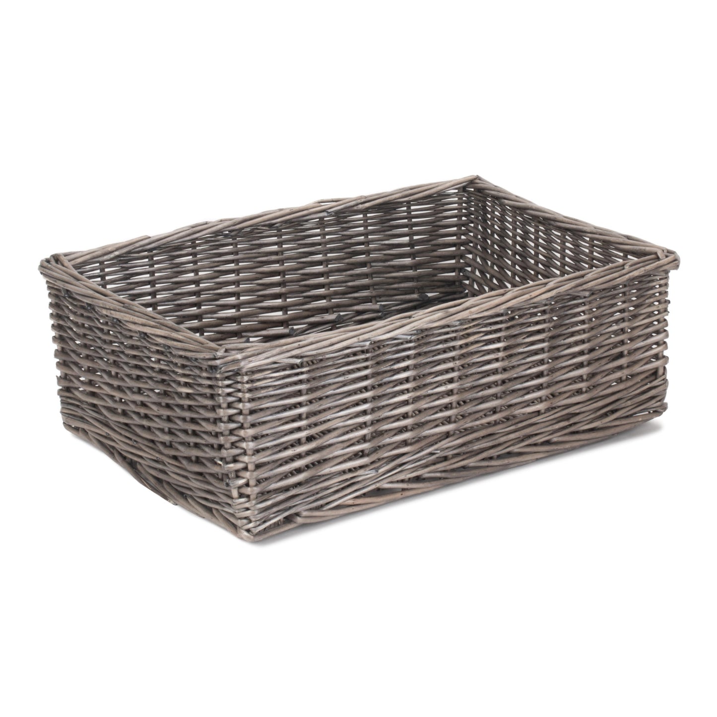 Extra Large Antique Wash Willow Tray Basket