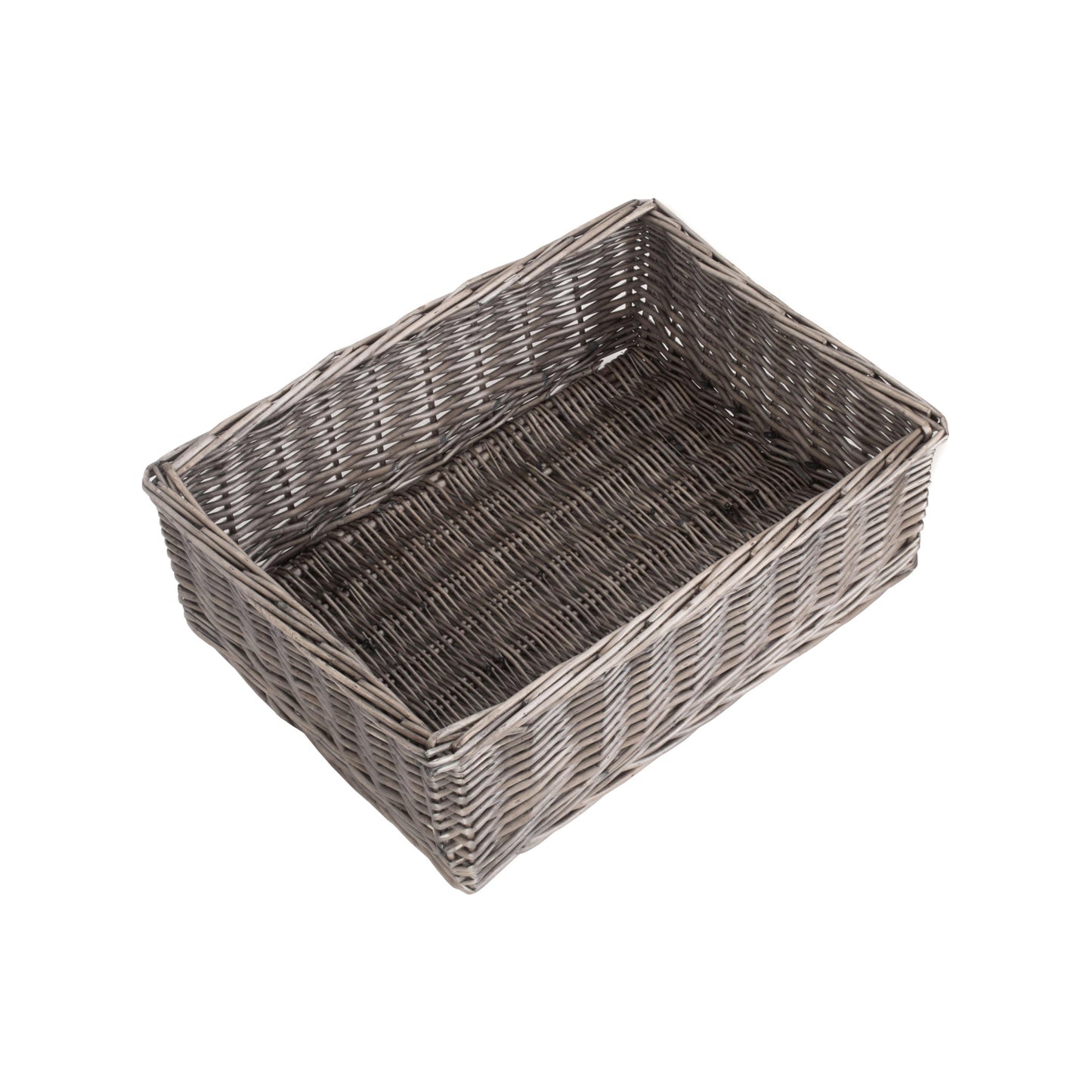 Extra Large Antique Wash Willow Tray Basket