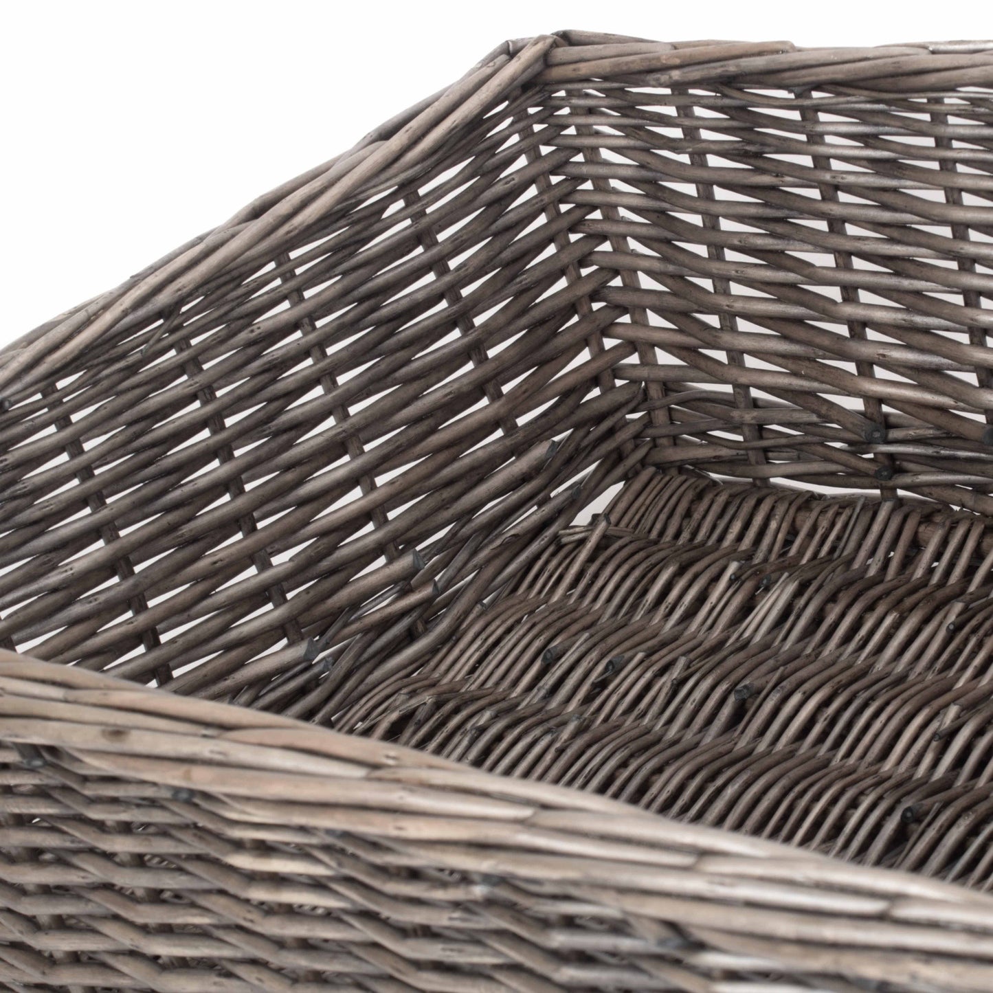 Extra Large Antique Wash Willow Tray Basket