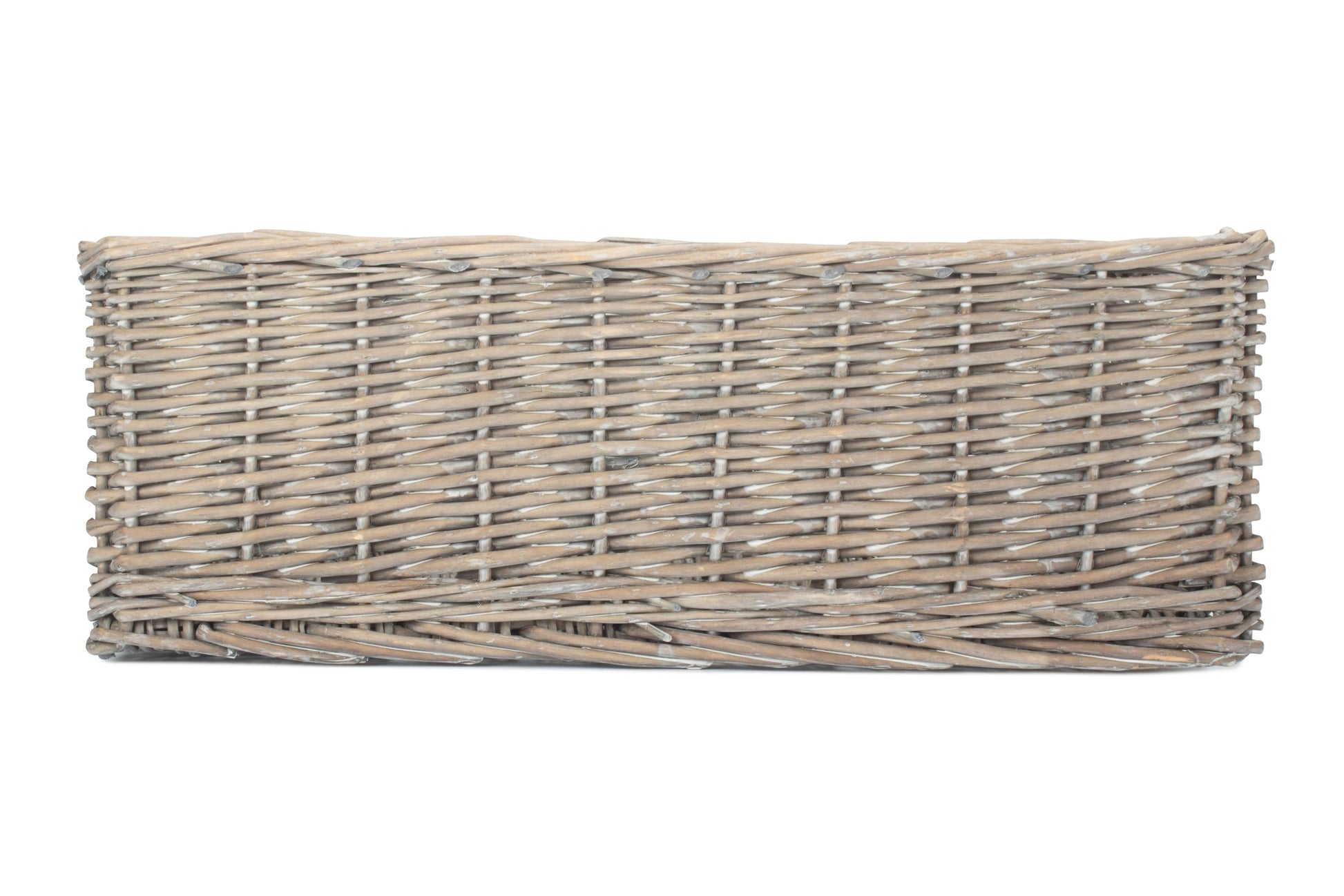 Extra Large Grey Wash Willow Tray Basket