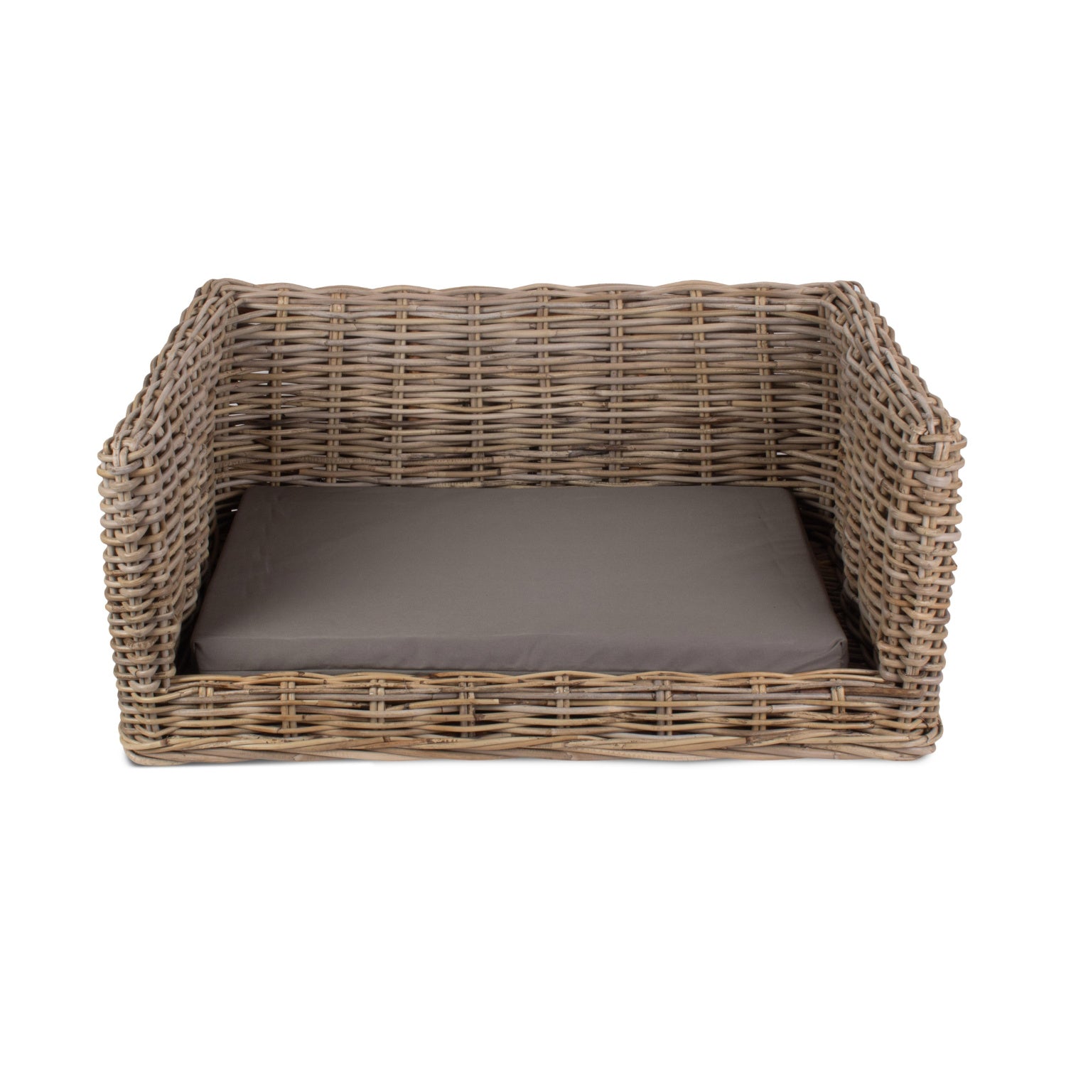 Luxury Rattan Dog Sofa Bed - Medium