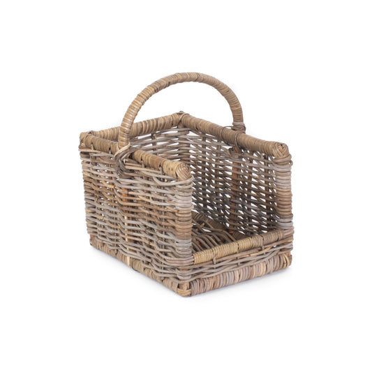 Small Rattan Open Ended Log Basket