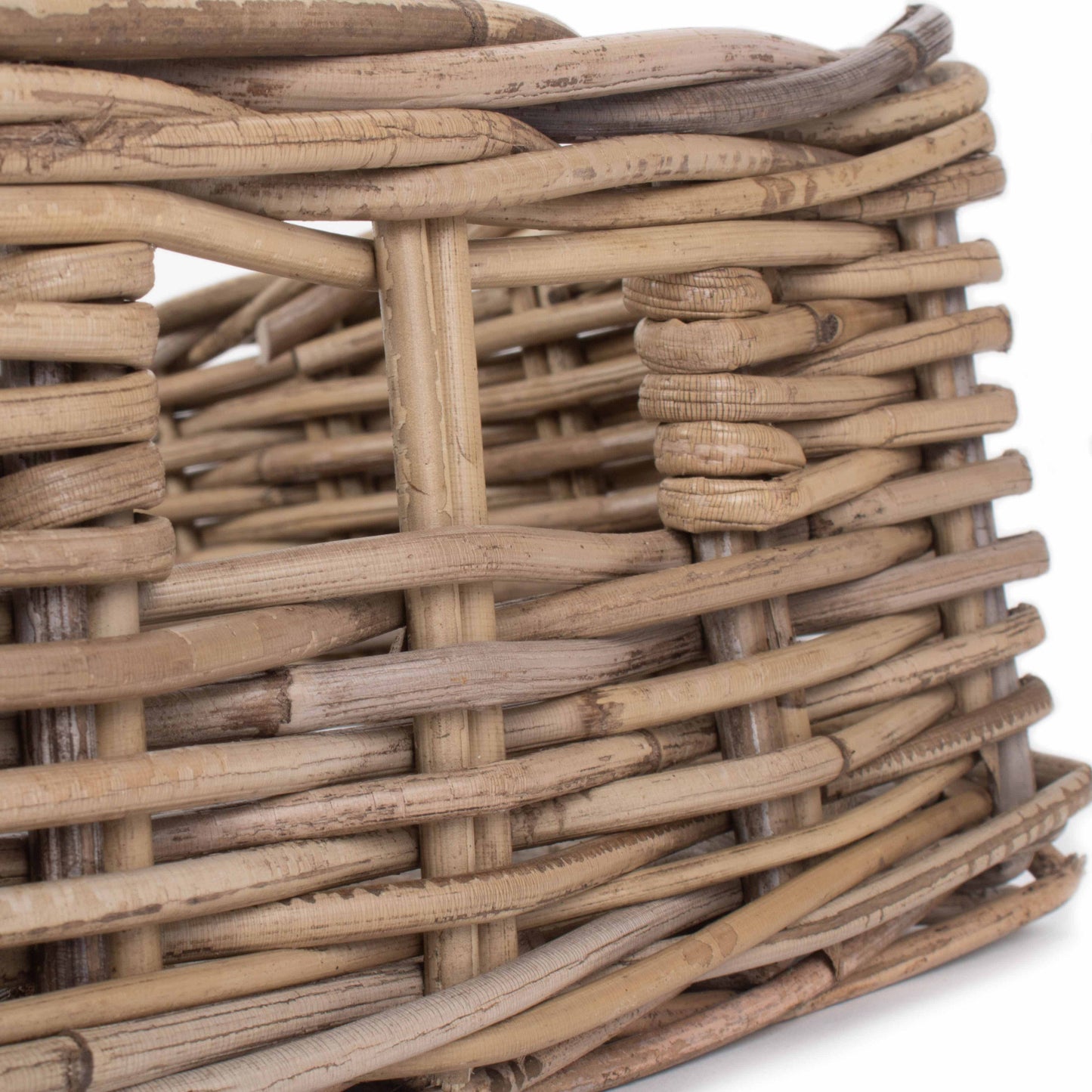 Medium Shallow Rattan Rectangular Basket