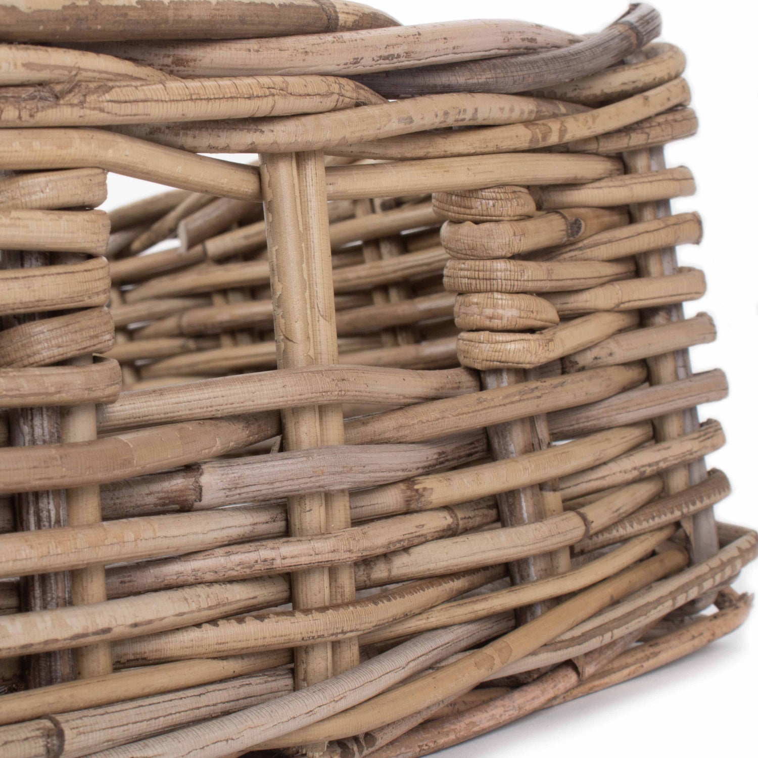 Medium Shallow Rattan Rectangular Basket