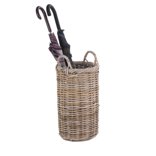Round Rattan Umbrella Basket