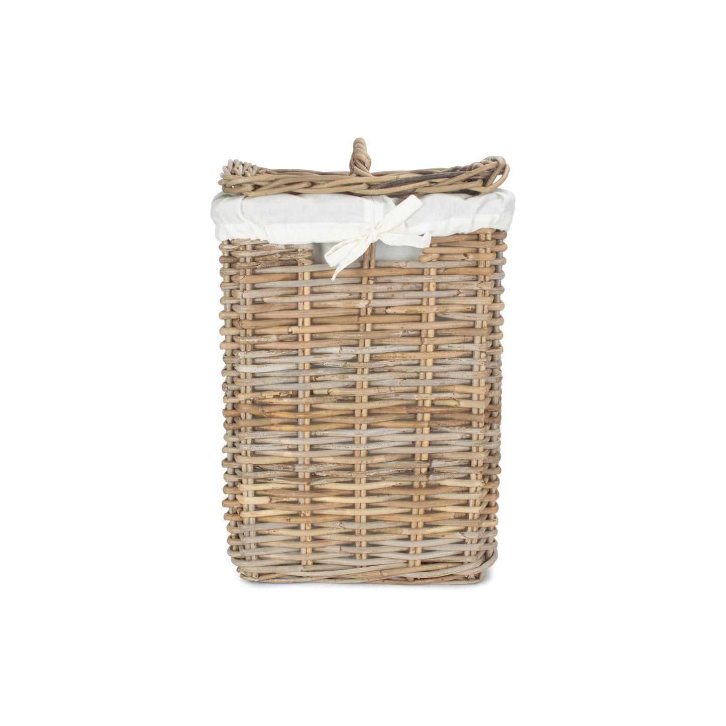 Small Square Rattan Laundry Hamper Basket
