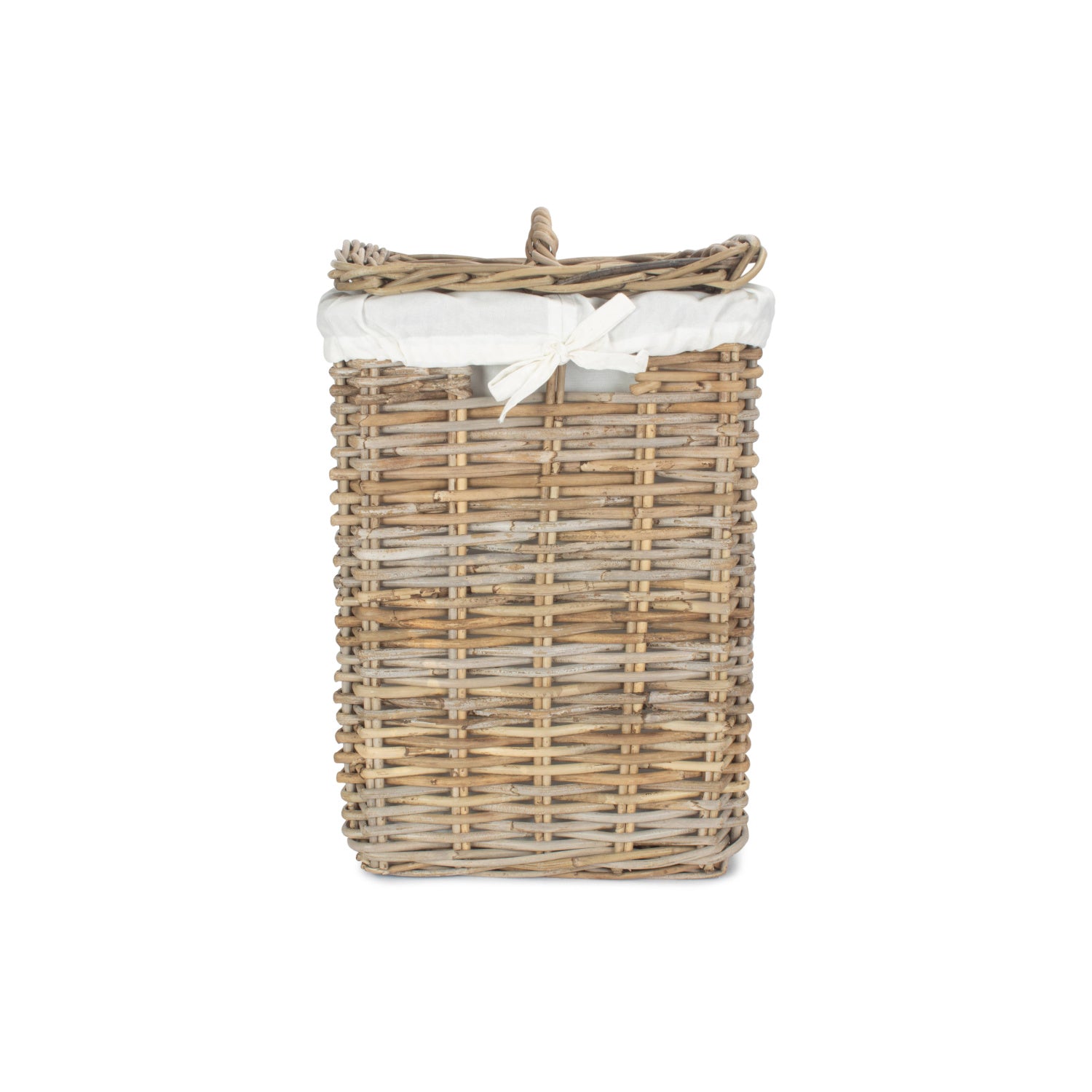 Small Square Rattan Laundry Hamper Basket