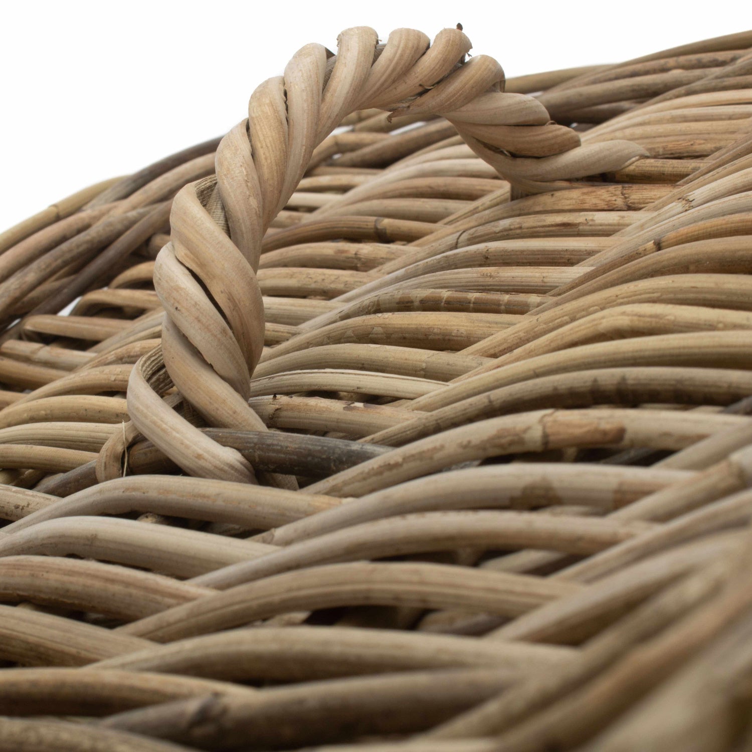 Small Square Rattan Laundry Hamper Basket