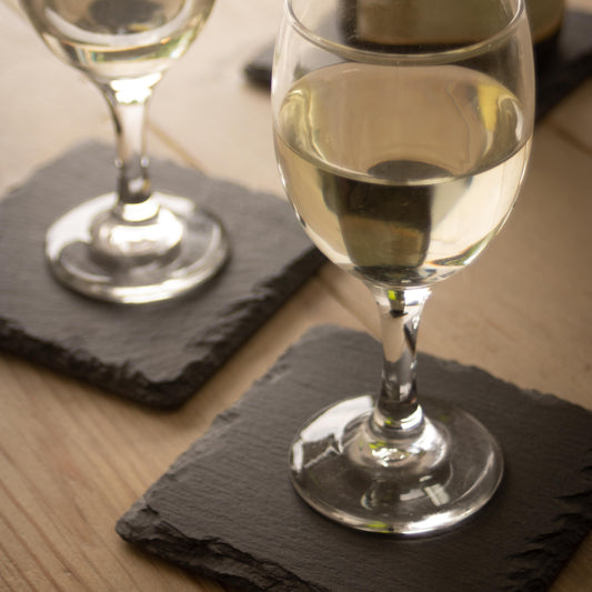 Square Slate Coaster Set 4