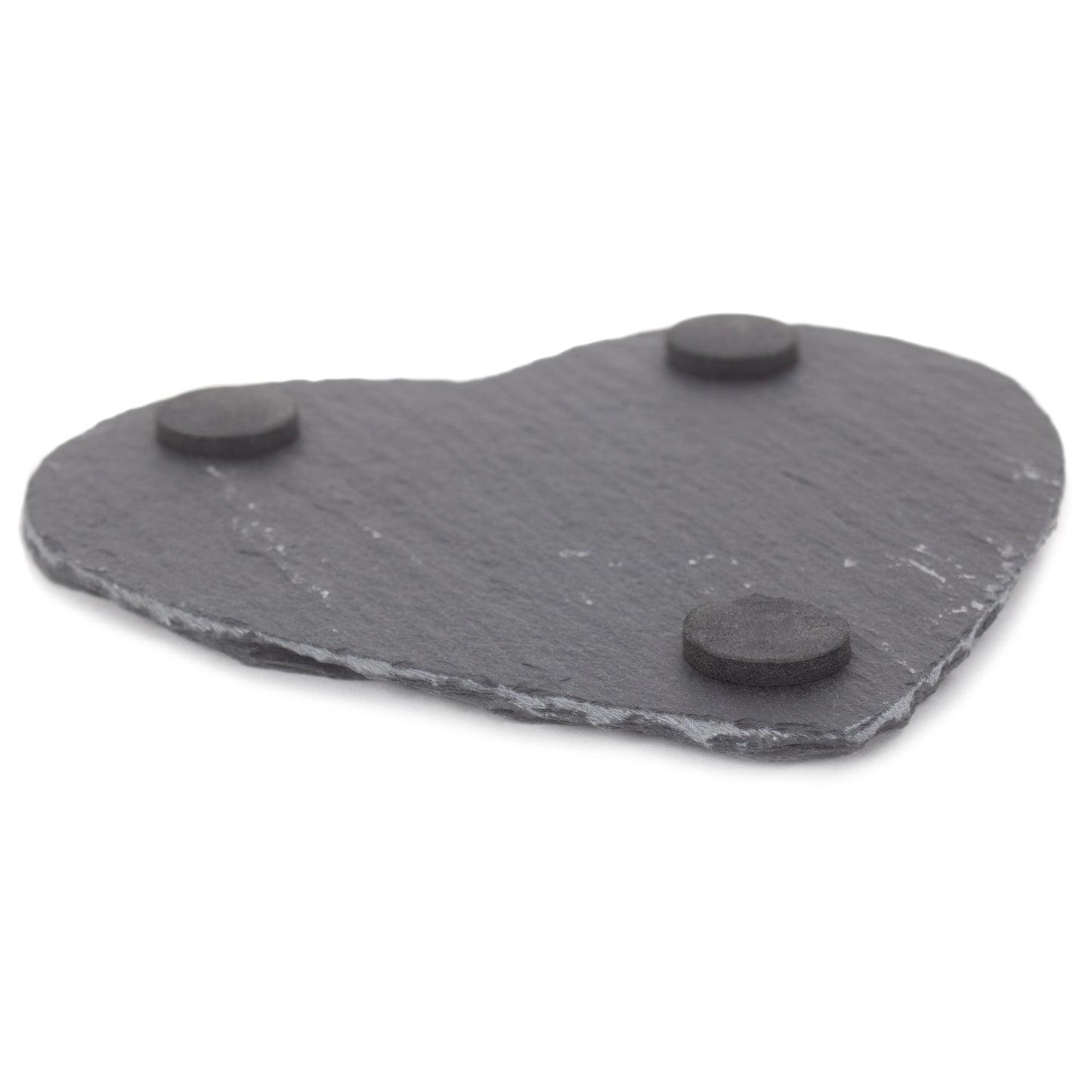 Heart-Shaped Slate Coaster Set 4