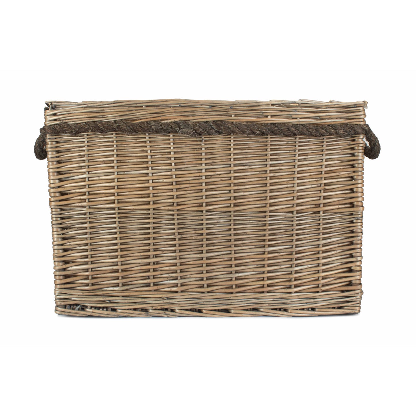 Large Rectangular Rope Handled Log Basket
