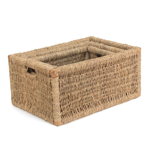 Seagrass Storage Basket Set 3