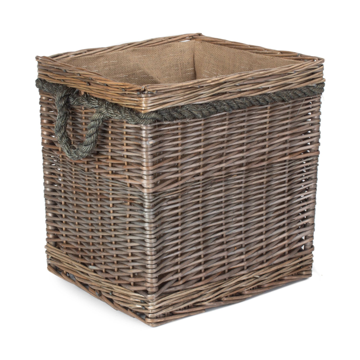 Square Rope Handled Storage Basket