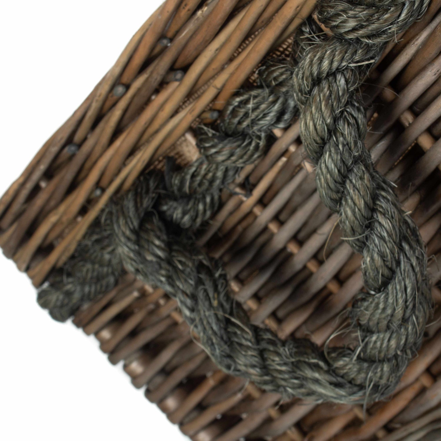 Square Rope Handled Storage Basket