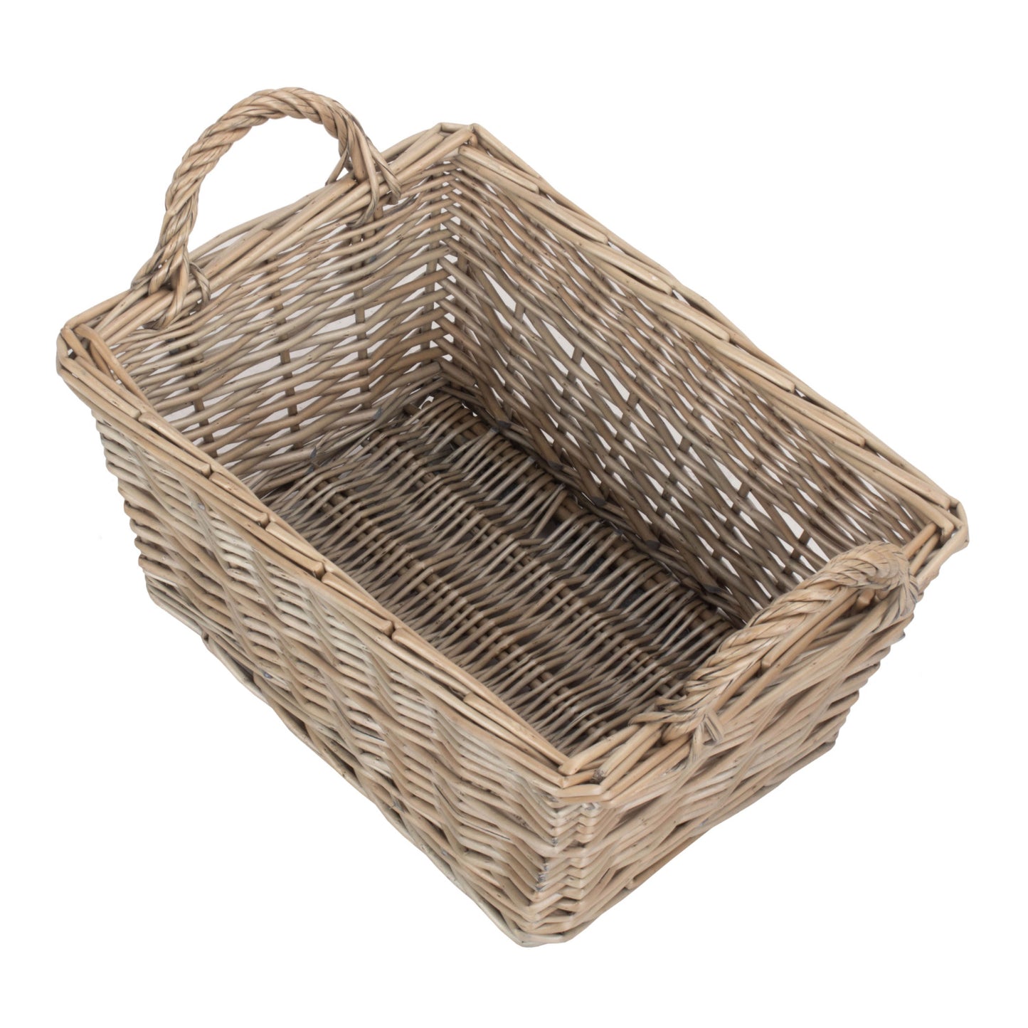 Medium Antique Wash Willow Tapered Storage Basket