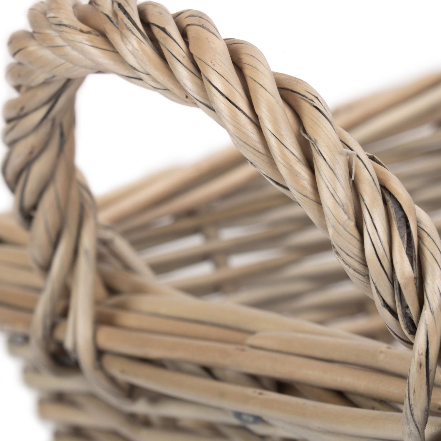 Medium Antique Wash Willow Tapered Storage Basket