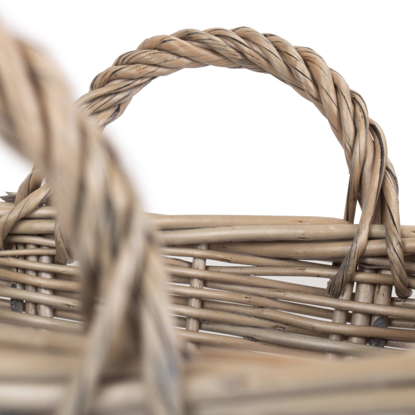 Medium Antique Wash Willow Tapered Storage Basket