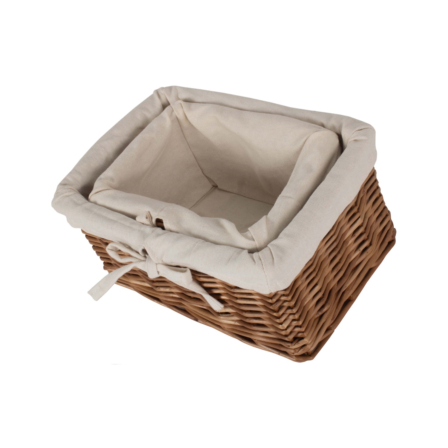 Autumn Double Steamed Willow Basket with Lining Set 2
