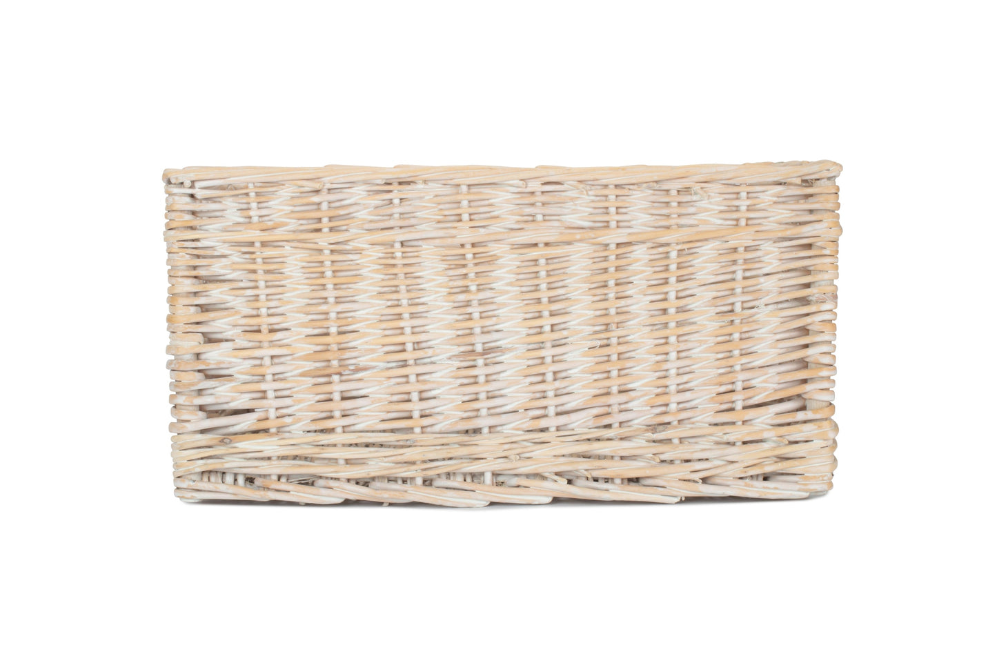 White Wash Willow Bathroom Tidy Storage Basket