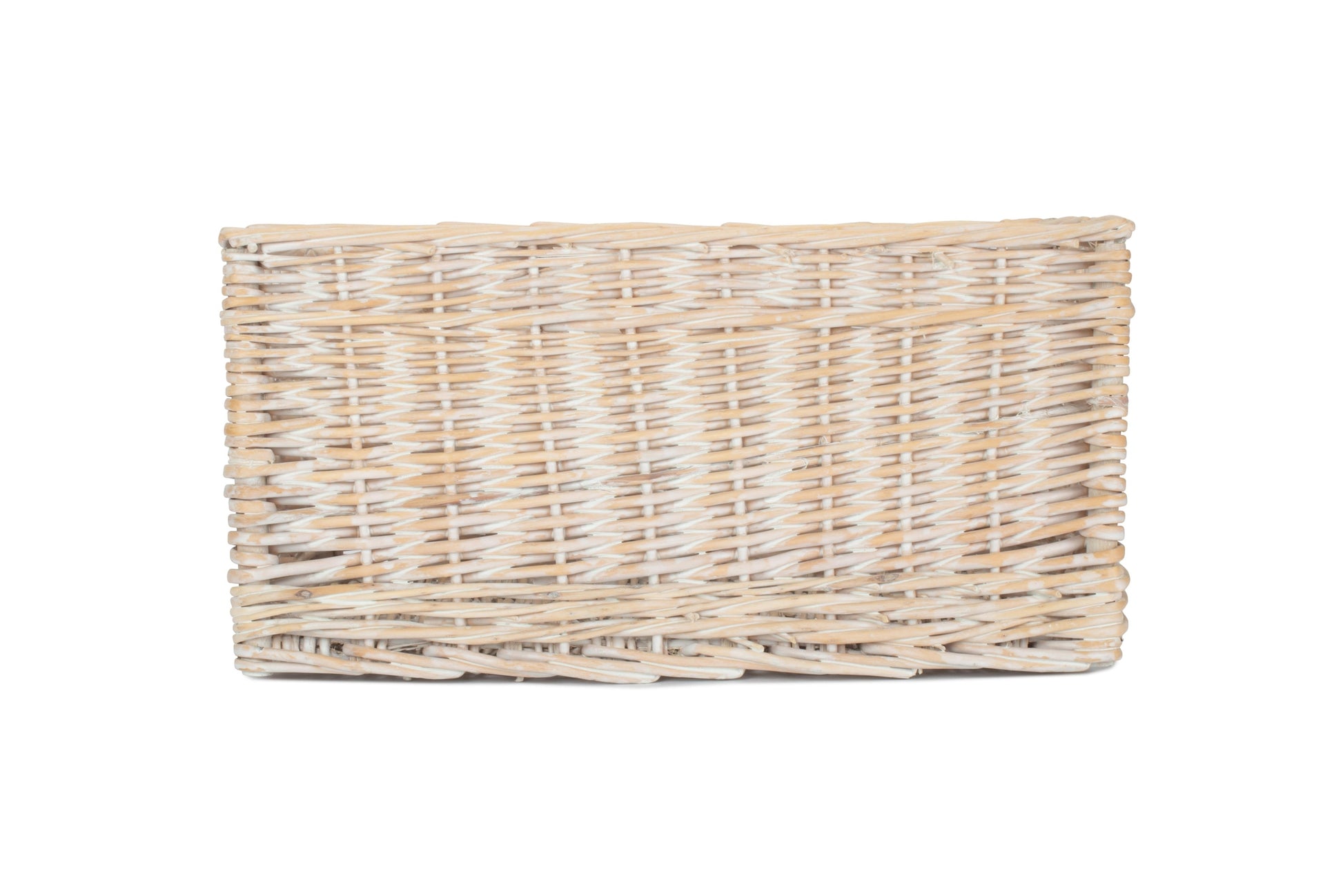White Wash Willow Bathroom Tidy Storage Basket