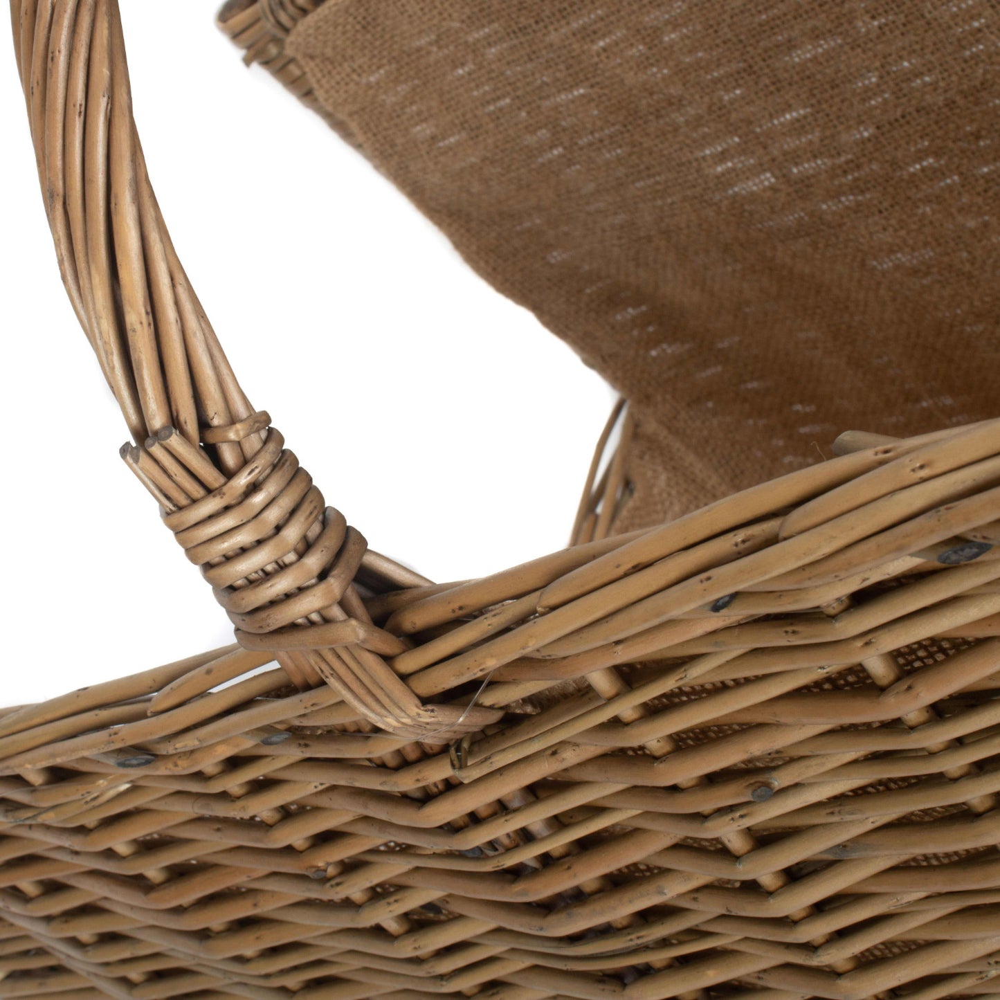 Antique Wash Open Ended Log Basket