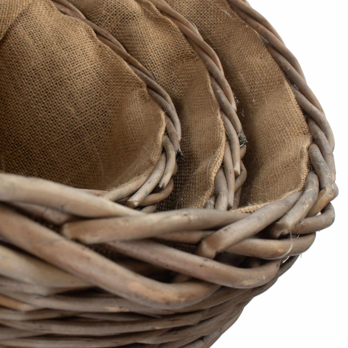 Set 3 Oval Log Baskets