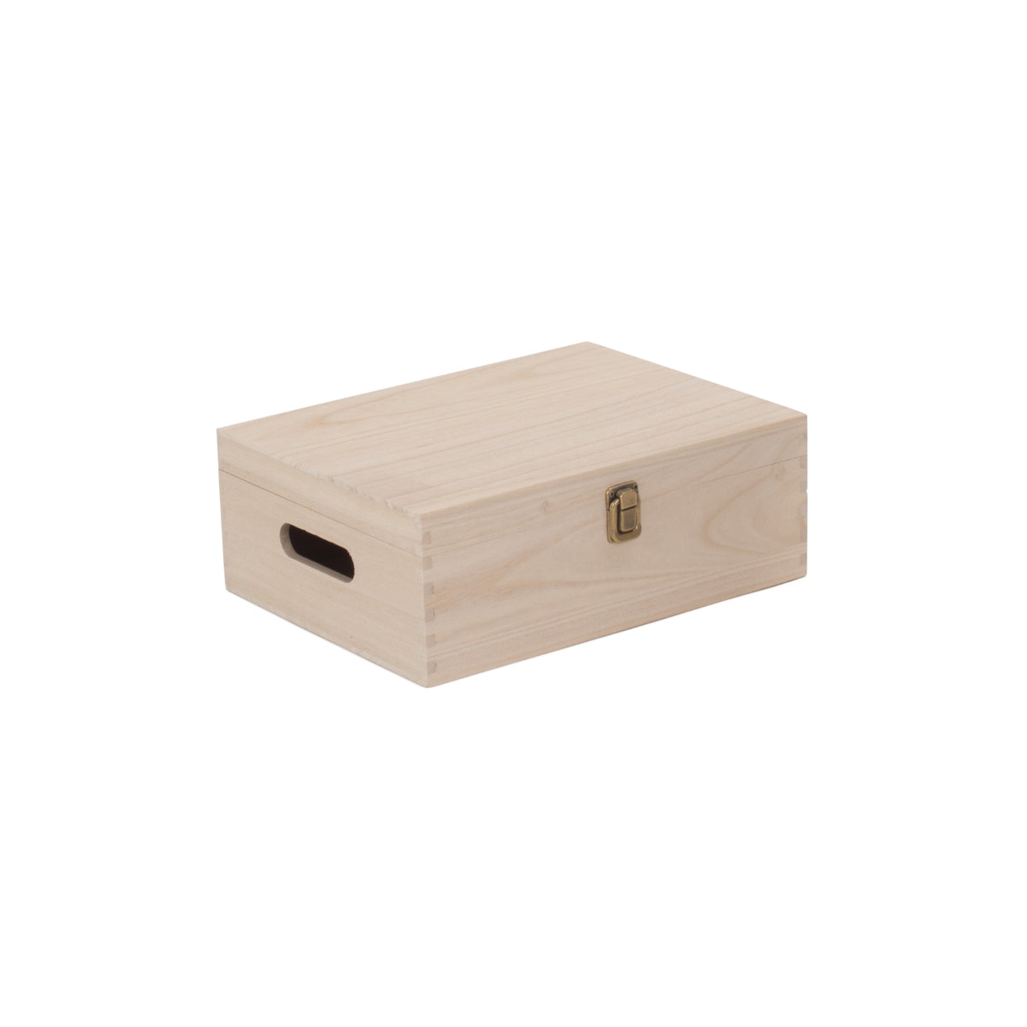 12 Inch Unvarnished Wooden Keepsake Box