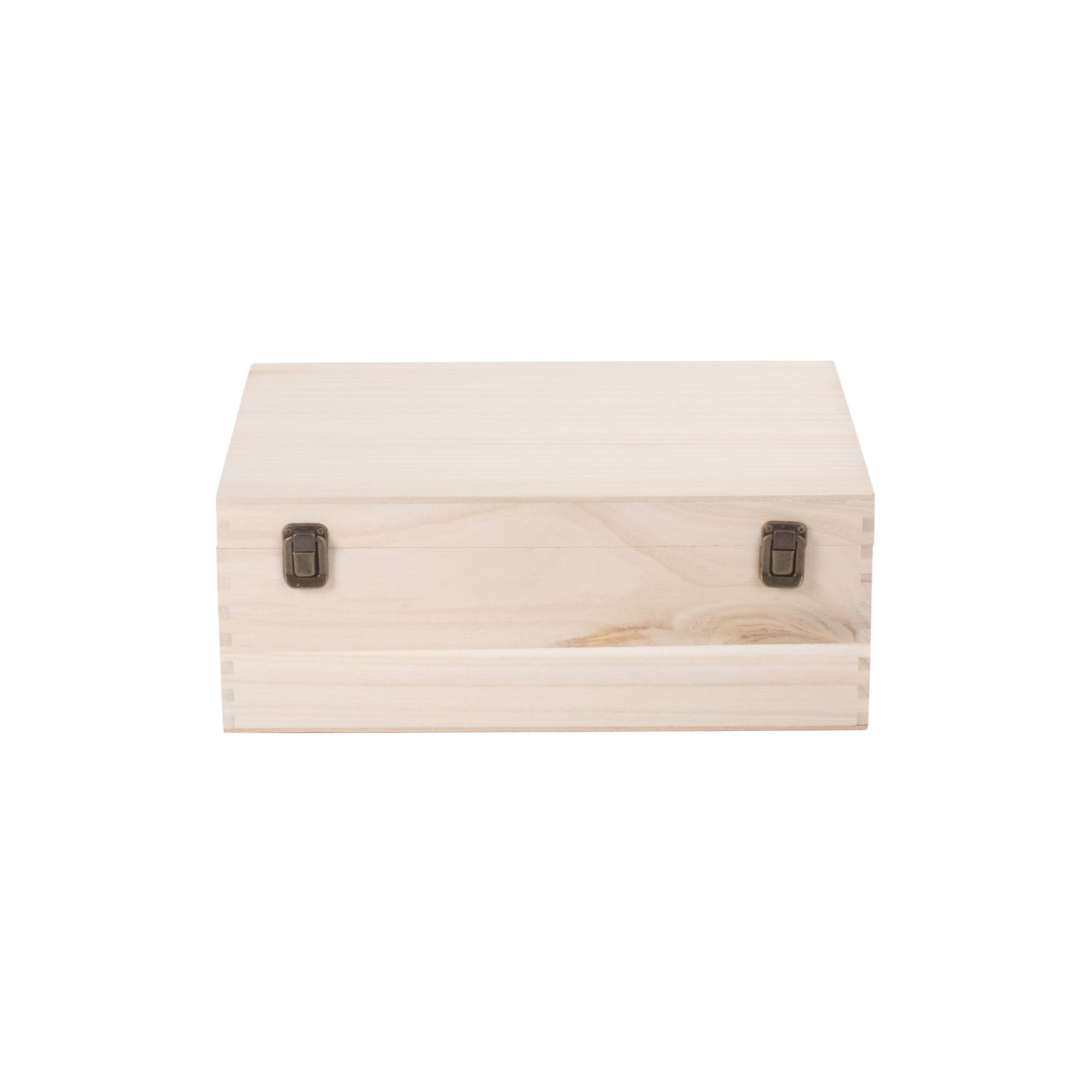 14 Inch Unvarnished Wooden Keepsake Box