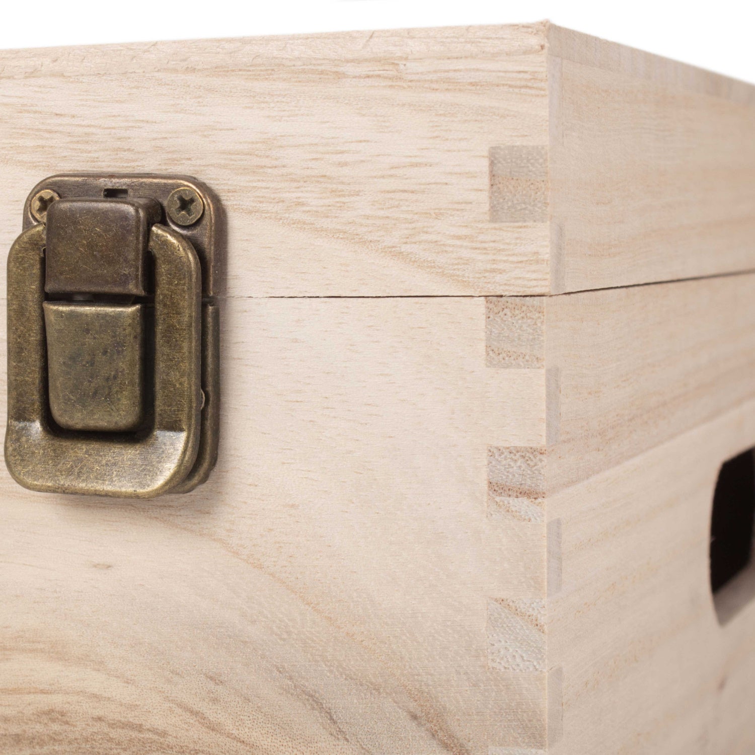 14 Inch Unvarnished Wooden Keepsake Box