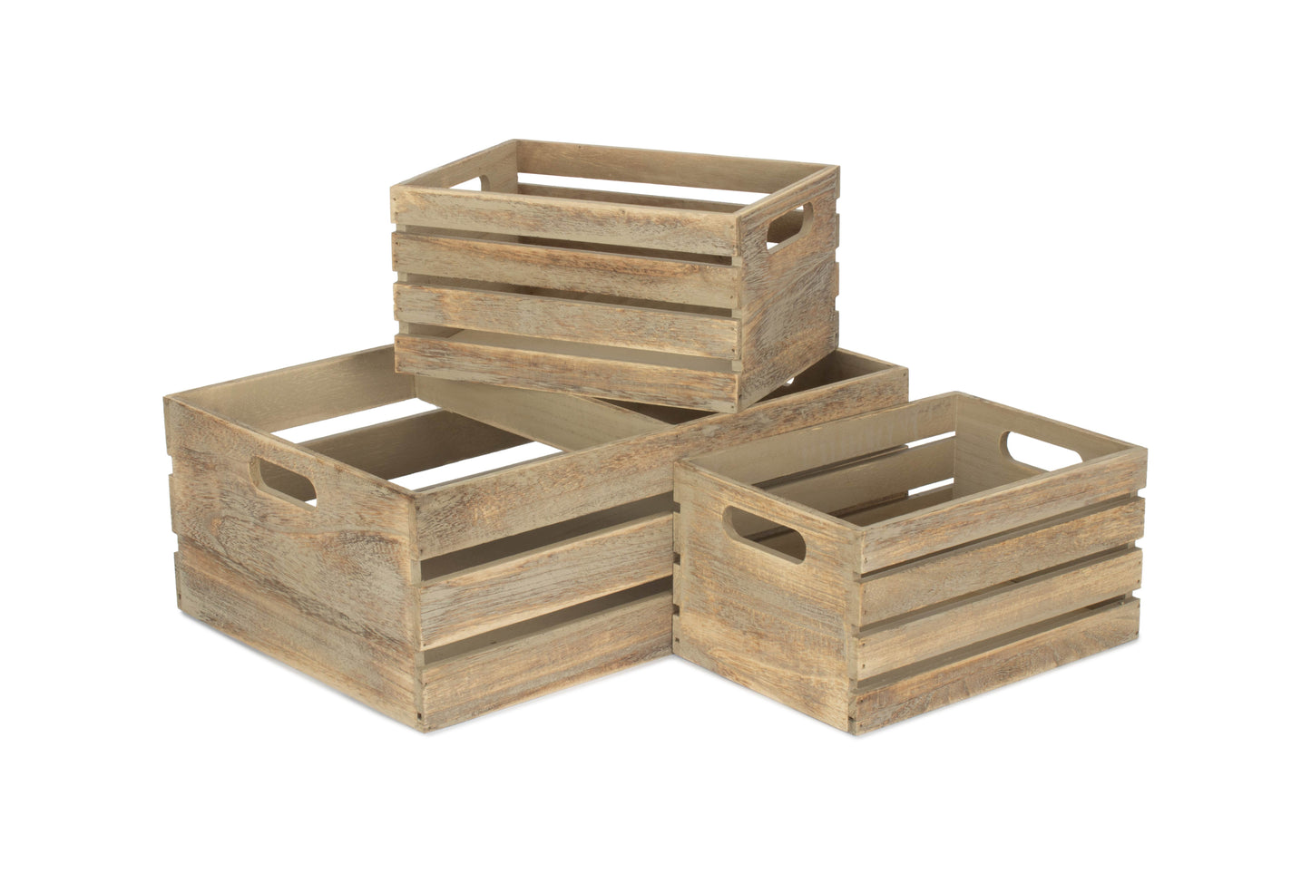 Oak Effect Crate Set 3